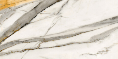 white statuario marble stone background with golden vines smooth surface. carrara satvario bianco...
