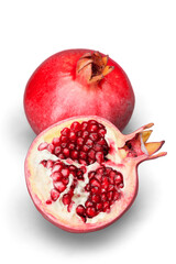 One and a Half Pomegranate with Seeds
