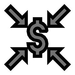 Dollar Valuation Vector Icon