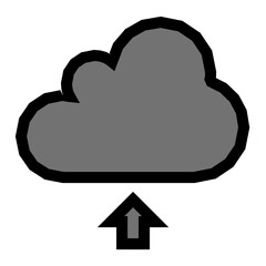 Cloud Upload Vector Icon