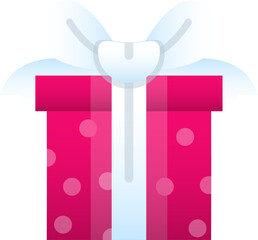 Gift box flat design elements, Gift box icon.