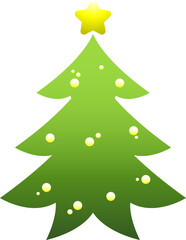 Pine tree cartoon, Christmas tree.