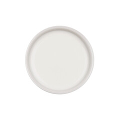 Milk. Isolated. Cake ingredients collection. In a bowl. Top view. Transparent background.