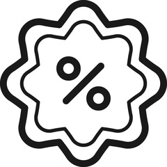 Sale Label outline Icon