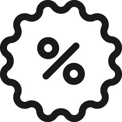 Sale Label outline Icon