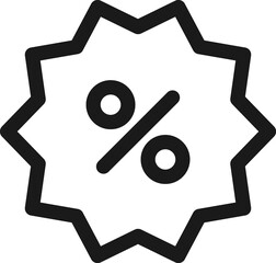 Sale Label outline Icon