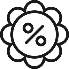 Sale Label outline Icon