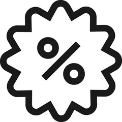 Sale Label outline Icon