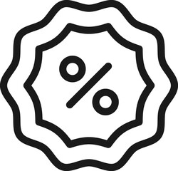 Sale Label outline Icon