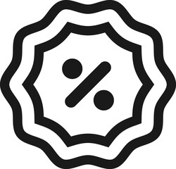 Sale Label outline Icon