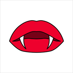 Dracula vampire line icon, bat and halloween, creature sign, vector illustration on white background.