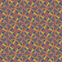 Sun Floral Seamless Pattern Background Garden Nature Plant Art