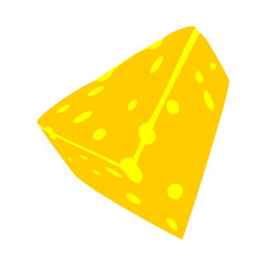 Cheese slice vector illustration