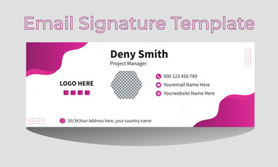 Modern and Corporate email signature templates or vector Designs for personal use.
