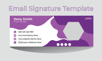 Modern and Corporate email signature templates or vector Designs for personal use.
