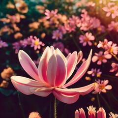 Lily in bloom, floral garden, Made by AI, Artificial Intelligence
