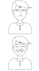 Clipart, Man vector, Vector art. 