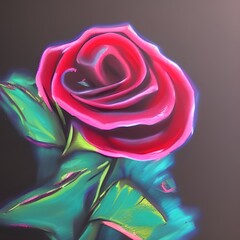 Fototapeta na wymiar roses, spray paint, thought-provoking, ambient light