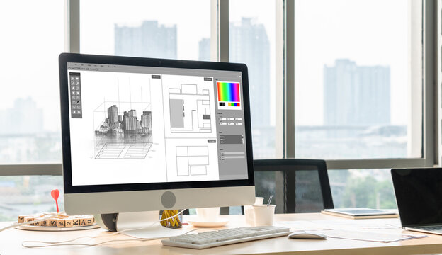 Architectural design modish software application for architect business and professional designer