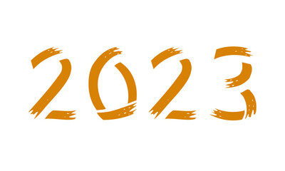 New Year 2023 design of wood on png . 2023 numbers are made in wooden shape. Design element for new years day. png 2023 design 