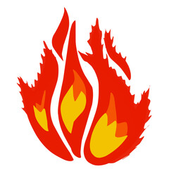 burning fire illustration