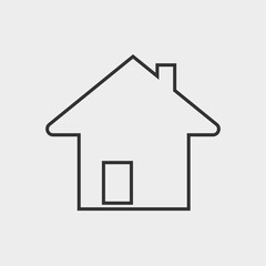 Fototapeta premium Home vector icon illustration sign