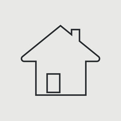 Obraz premium Home vector icon illustration sign