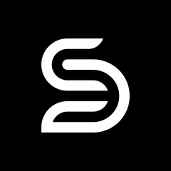 Letter SA or CA creative monogram logo