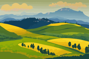 vector illustration background of the italian