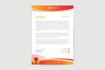 Creative clean and elegant modern business professional letterhead template design