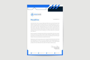 Geometric abstract creative letterhead design