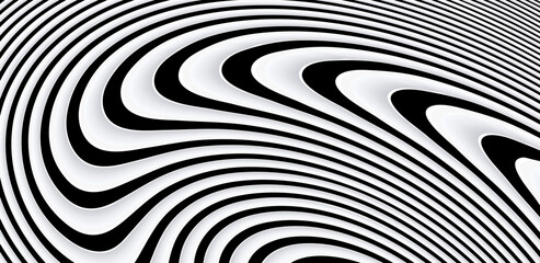 Obraz premium White abstract background, 3d white grey stripes, elegant wavy striped pattern, 3D vector backdrop illustration.