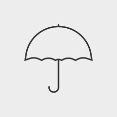 Umbrella vector icon illustration sign