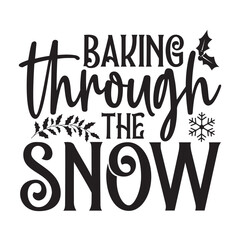Baking through the snow Pot Holders SVG 