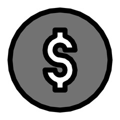 Obraz premium Dollar Sign Vector Icon