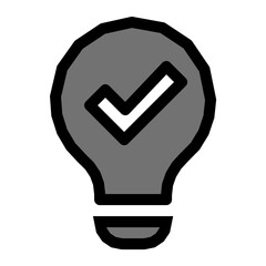 Idea Checked Vector Icon