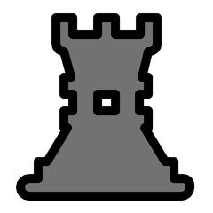 Chess Tower Vector Icon