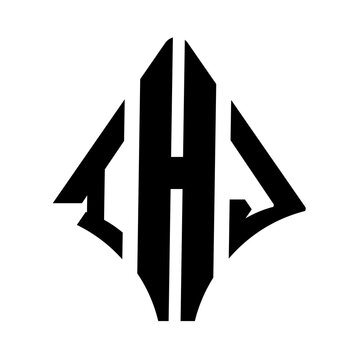 IHJ logo. IHJ logo letter logo design vector image. IHJ letter logo design. IHJ modern and creative letter logo. 3 letter logo Vector Art Stock Images.  