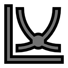 Sinusoid Chart Vector Icon