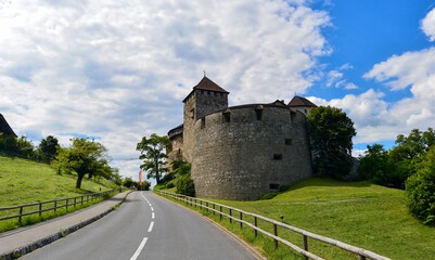 Fototapeta na wymiar Schloss Vaduz, Sitz des Fürstenhauses Liechtenstein