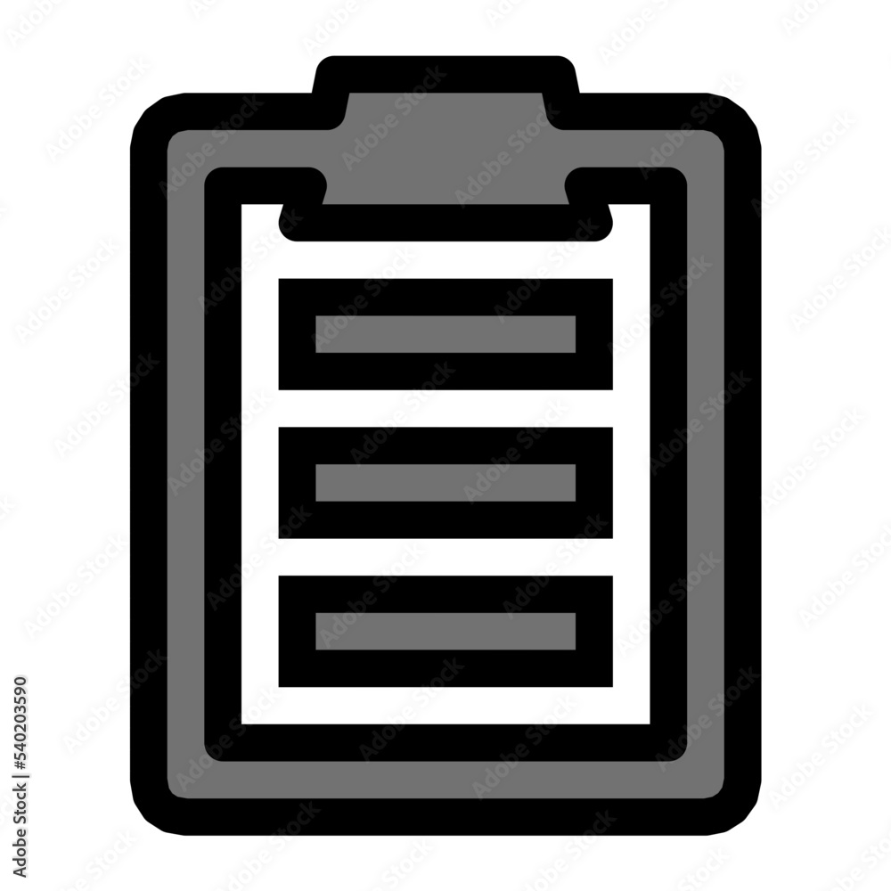 Poster clipboard vector icon