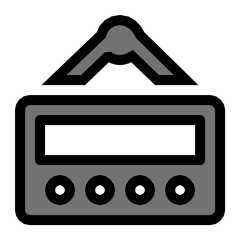 Hanging Sign board Vector Icon