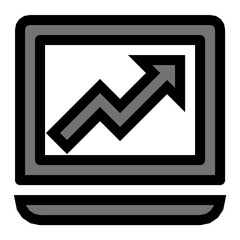 Online Graphs Vector Icon