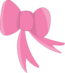 pink flower with ribbon