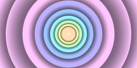 Dynamic monochromatic pink background circle, 3-dimensional shape