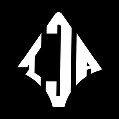 IJA logo. IJA logo letter logo design vector image. IJA letter logo design. IJA modern and creative letter logo. 3 letter logo Vector Art Stock Images.  
 