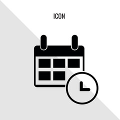Calendar schedule vector icon illustration sign