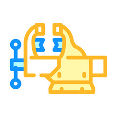 Fototapeta premium combination vice color icon vector. combination vice sign. isolated symbol illustration