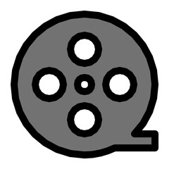 Film Reel Vector Icon