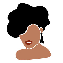 Woman portrait. Hand drawn illustration